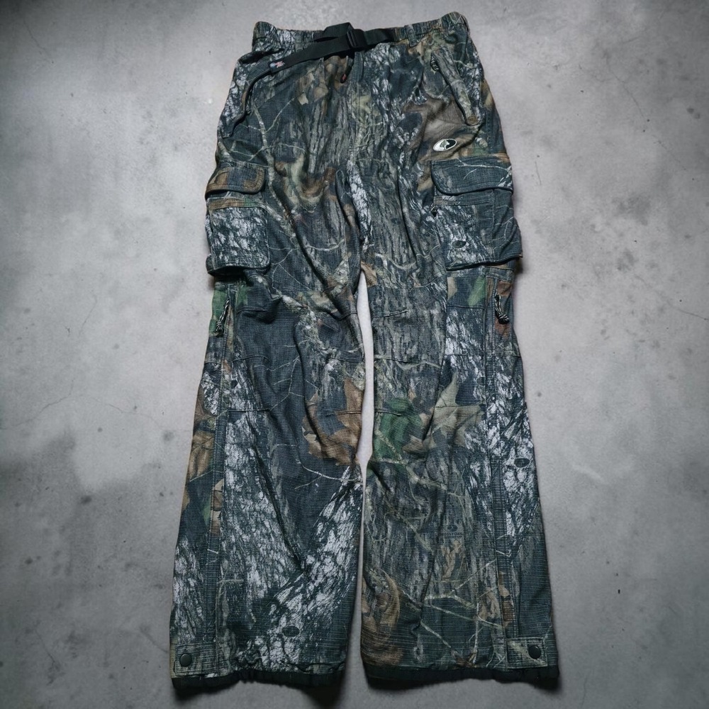 Mossy Oak APX Camo Hunting Pants Mens Medium Cargo Outdoor Polyester 30 x 30